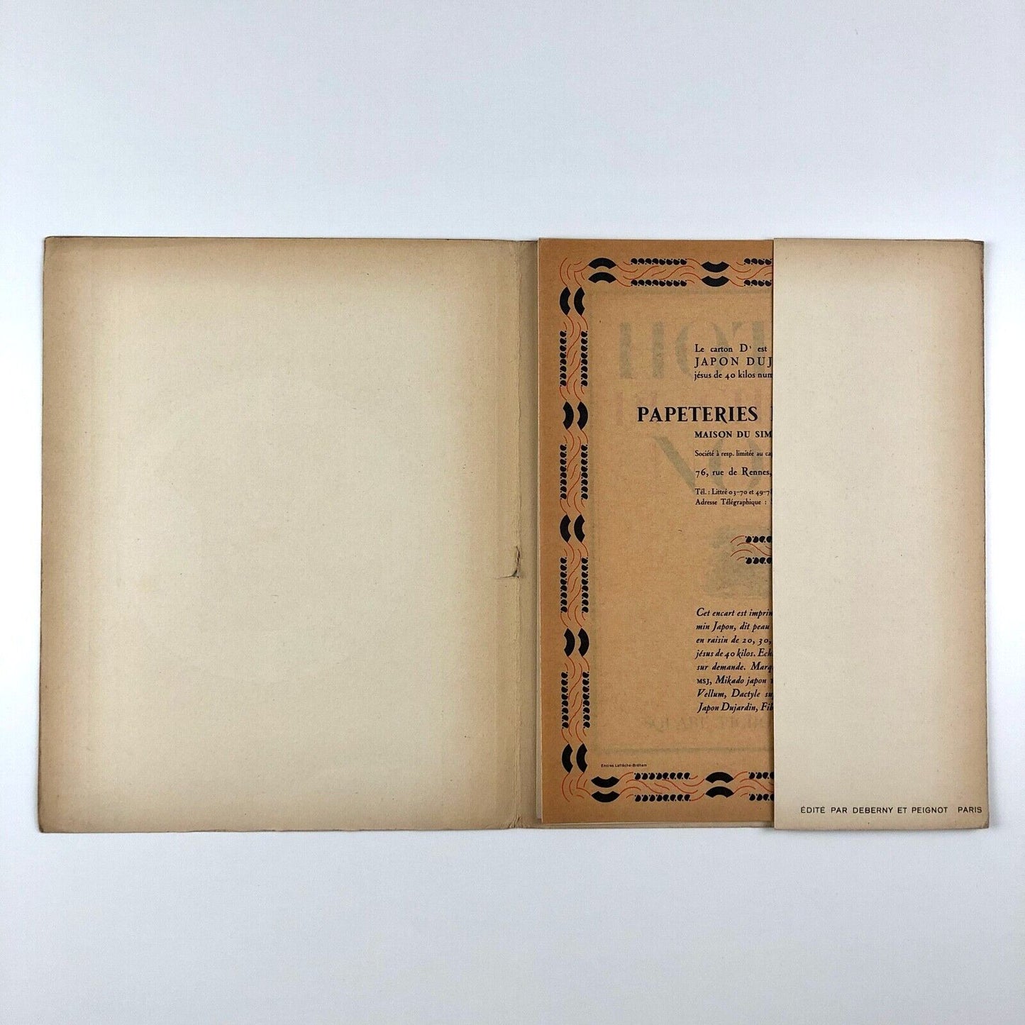 Divertissements Typographiques Tome 1, Travaux De Ville | Deberny et Peignot type folder and ephemera