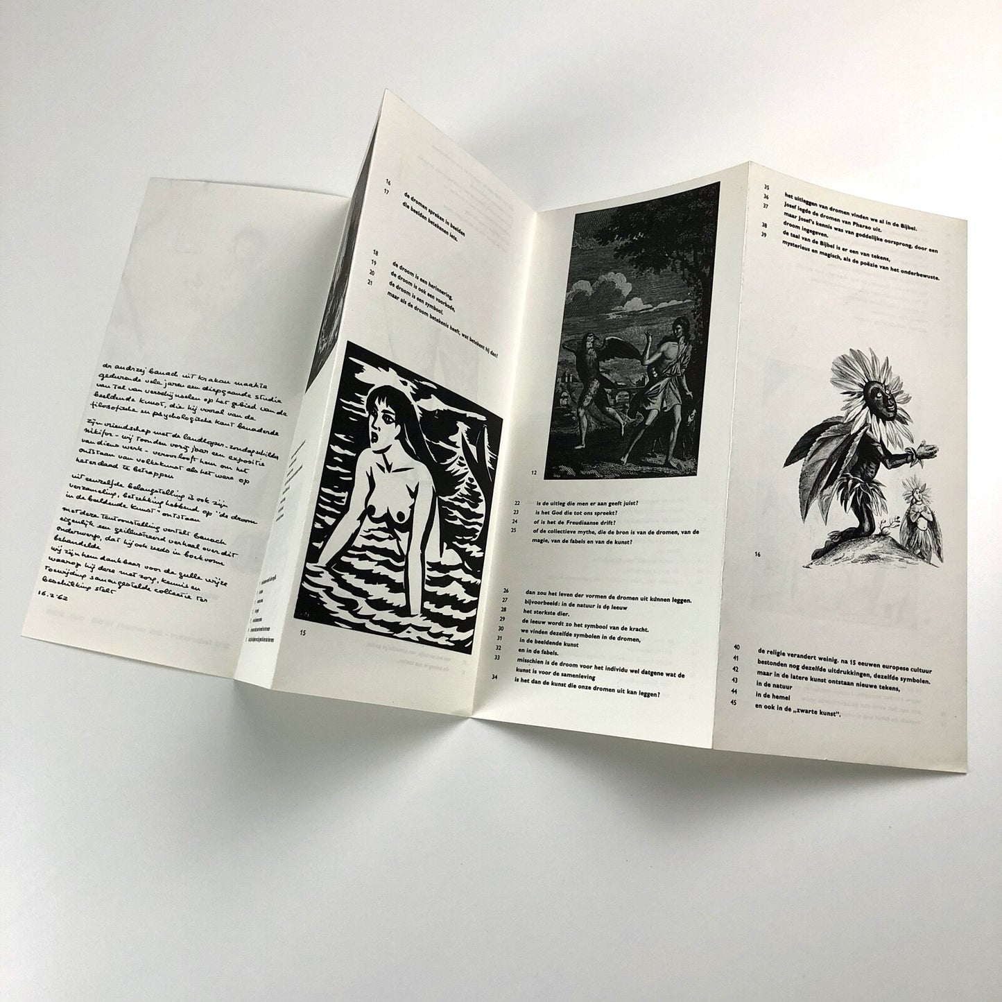 De Droom (The Dream) | Stedelijk Museum exhibition leaflet | Cat. no. 296, 1962