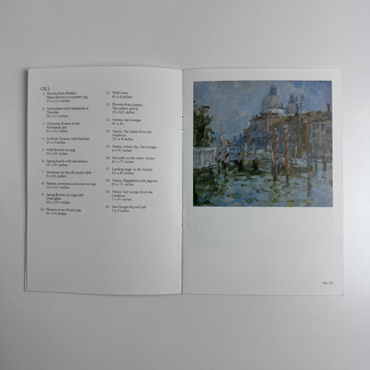 Leaftlet/catalogue for Diana Armfield | Browse & Darby, 1987 signed by the artist