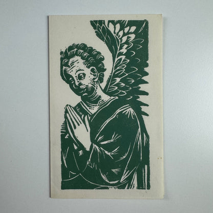 Hand-made Christmas card signed by Geoffrey Cardew