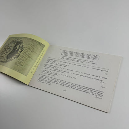 The Copy Book Collector’s Catalogue 99 issued by Elkin Mathews Ltd 1944?