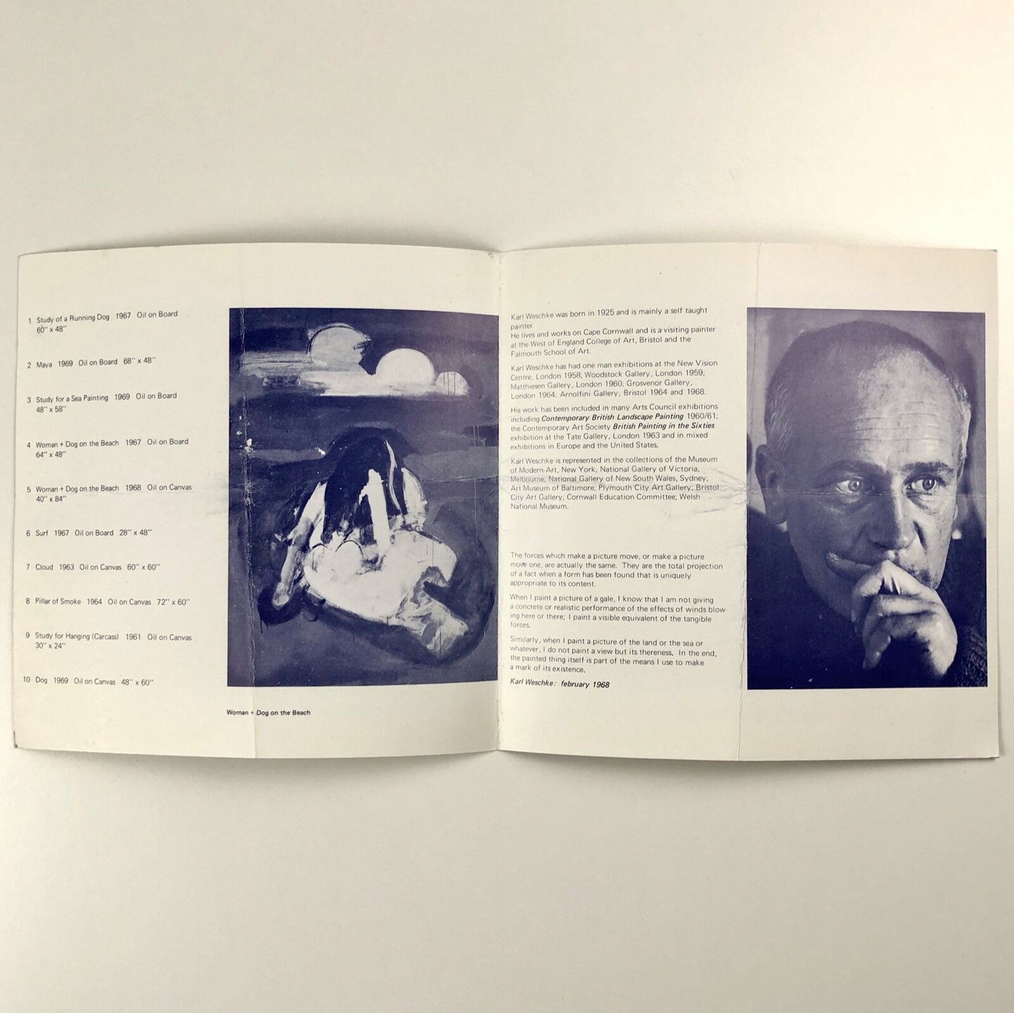 Karl Weschke | Exe Gallery Exeter | October-November 1969