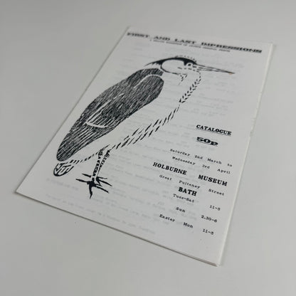First and Last Impressions | selling exhibition of artists original prints | Holburne Museum, Bath c1970s