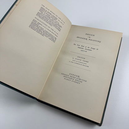 Design in Modern Printing. The Year Book of the Design and Industries Association 1927-28 edited by Joseph Thorp | Ernest Benn