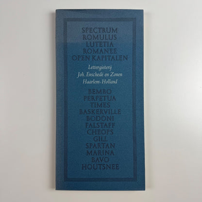 Lettergieterij Joh. Enschedé en Zonen Haarlem Holland, 2003