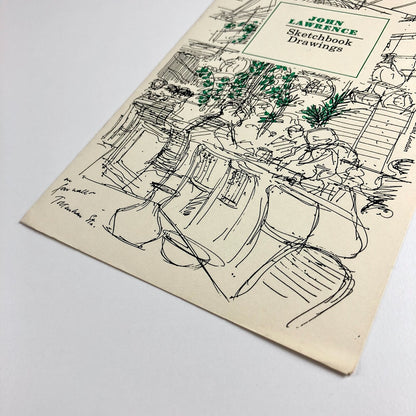Leaflet to promote: Sketchbook Drawings by John Lawrence | Cover Cranks Restaurant