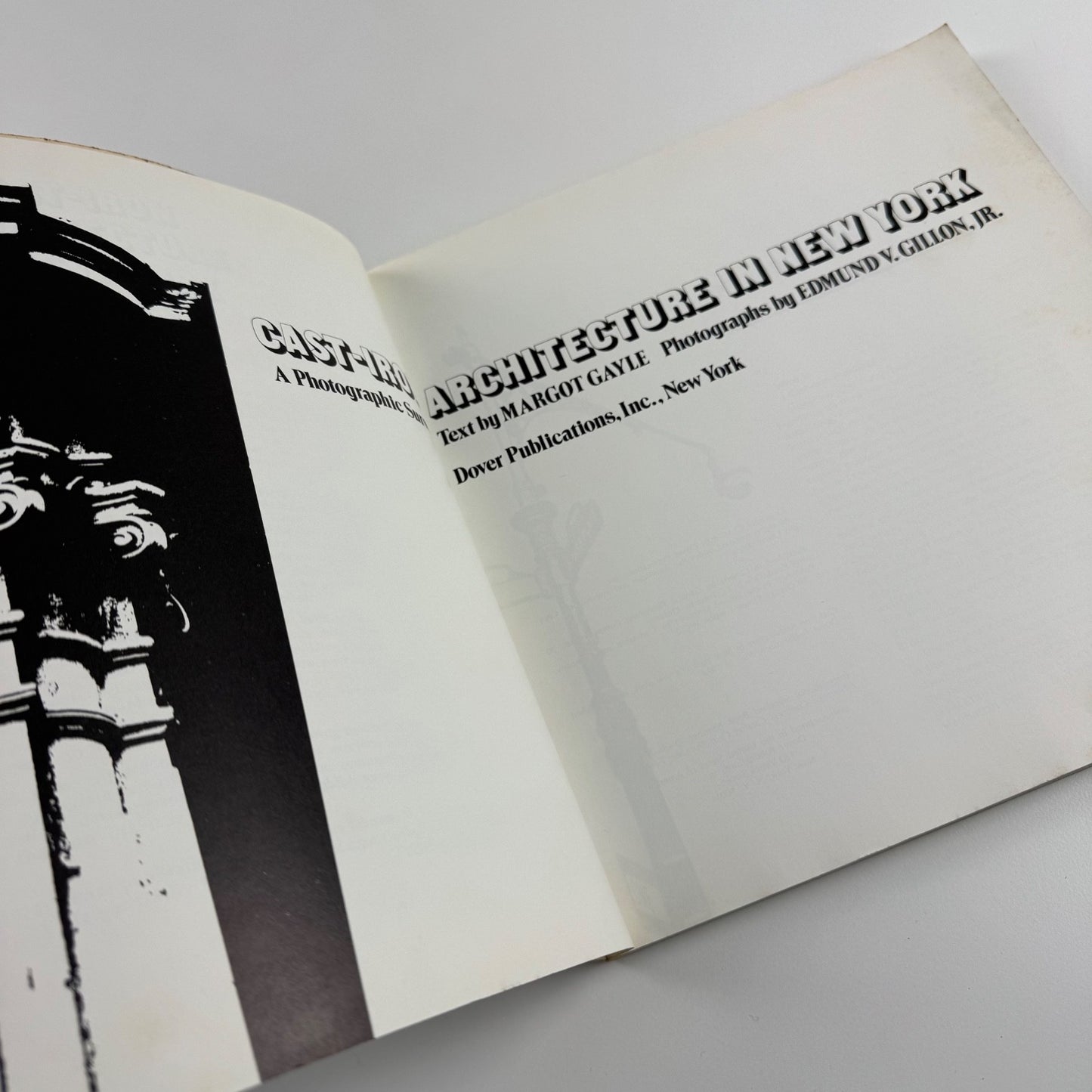 Cast-iron architecture in New York. A photographic survey by Margot Gayle & Edmund Gillon, Dover, 1974