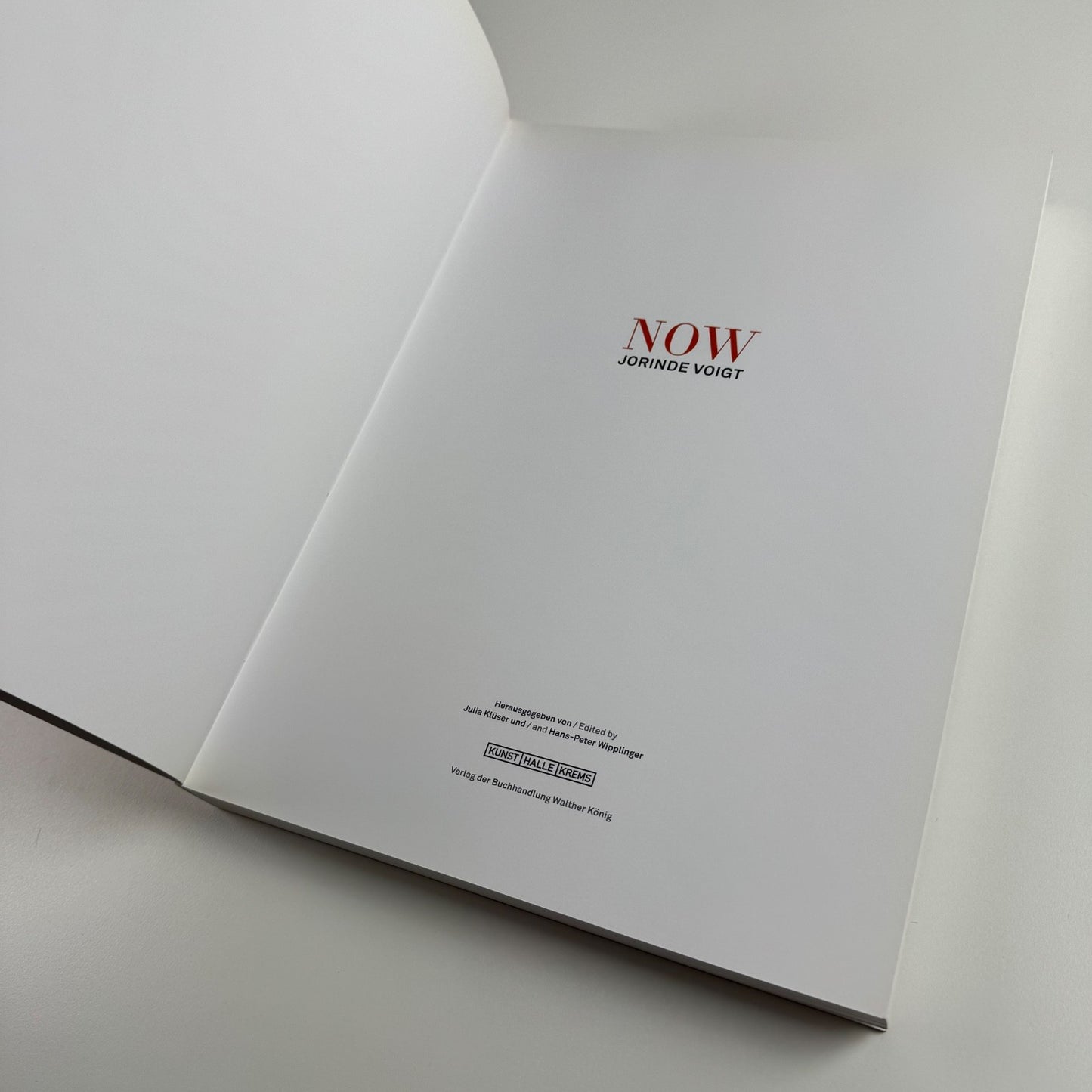 Now Jorinde Voigt | Kunsthalle Krems / The Baker Museum, 2015/16