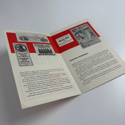 Promotional leaflet/order form for Printed Ephemera by John Lewis W.S. Cowell