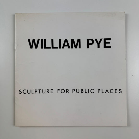 William Pye. Sculpture for public places | University College of Wales, Aberystwyth, 1980