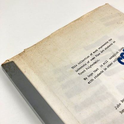 Trent Polytechnic – Fine Art Students work self-published 1970s/80s?
