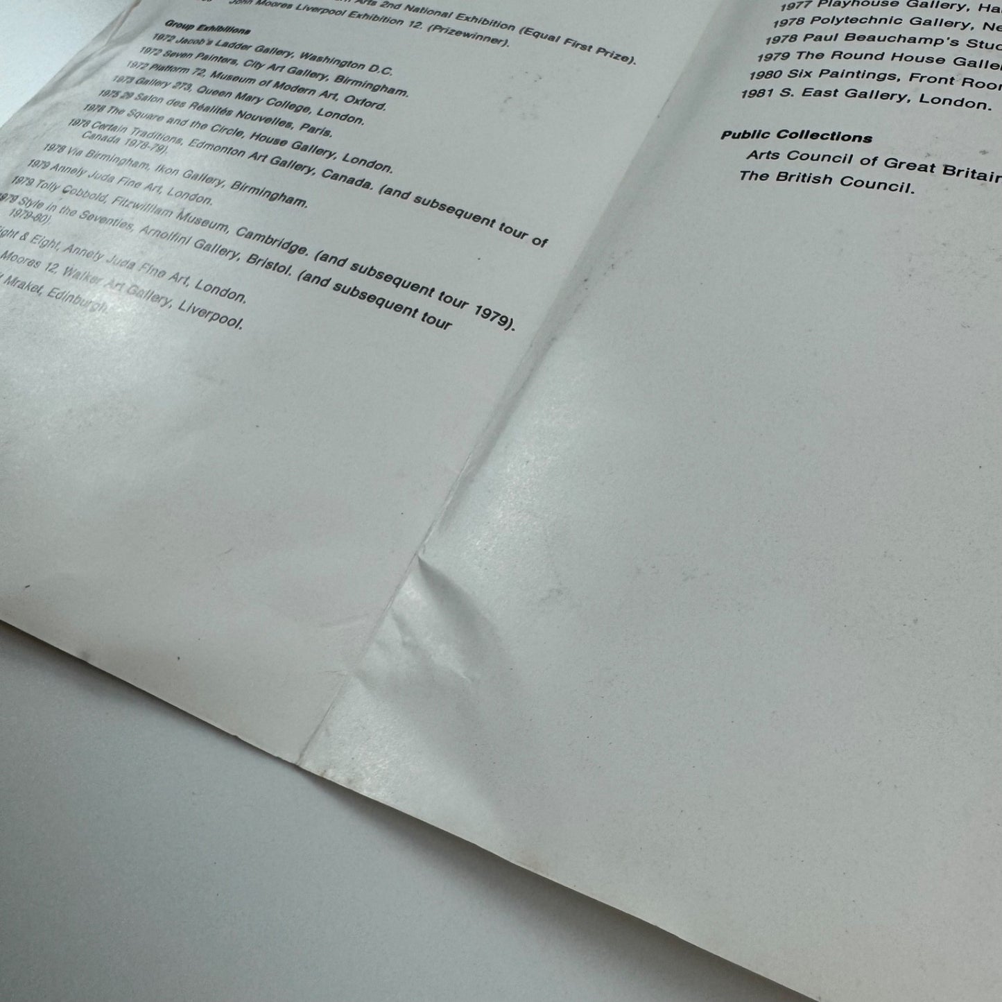 Folding card for Trevor Sutton | S. East Gallery, London, 1981