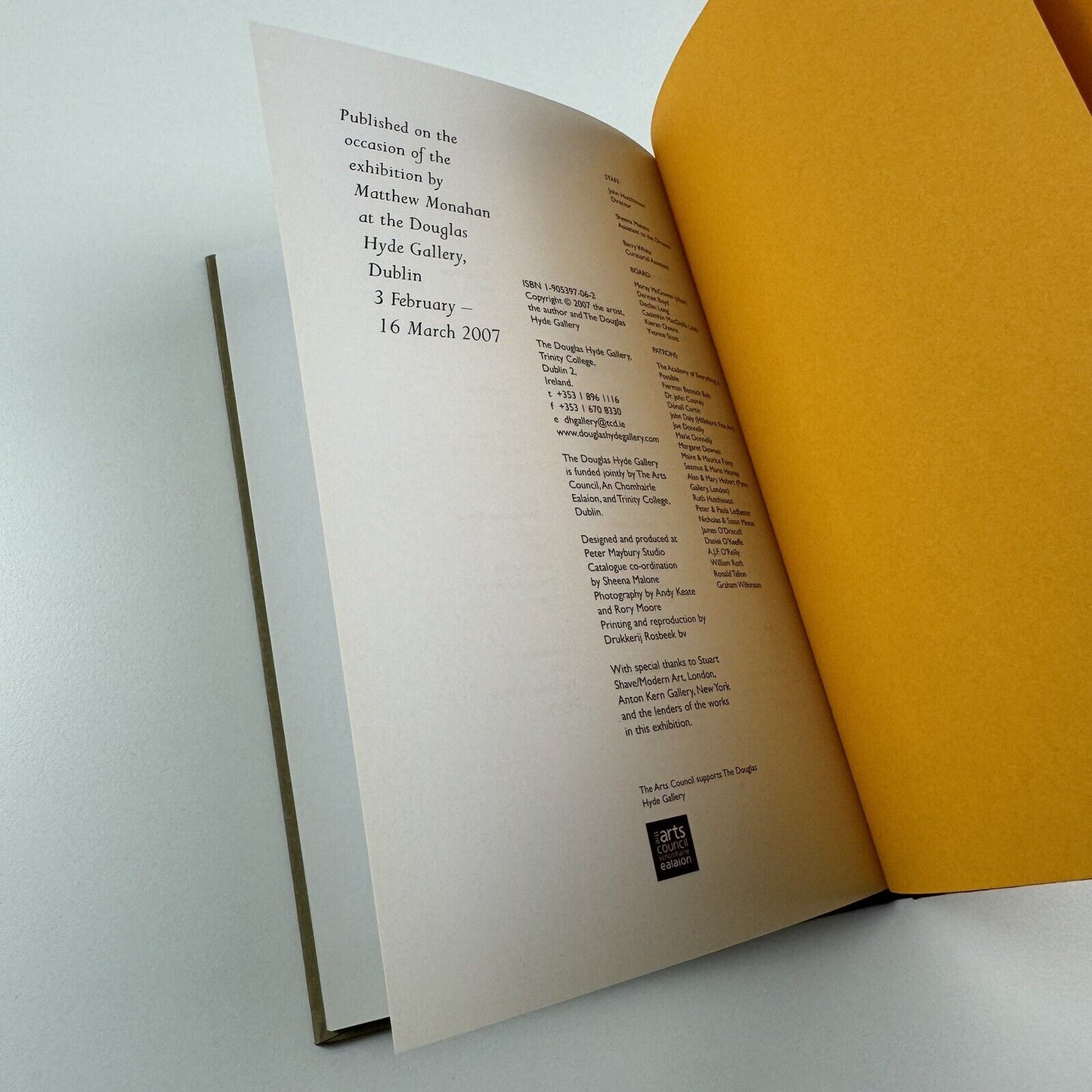 Matthew Monahan | Douglas Hyde Gallery, Dublin, 2007