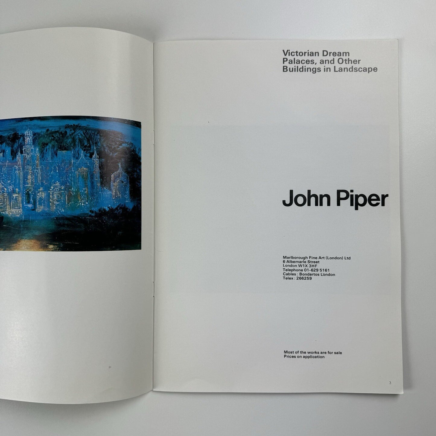 John Piper. Victorian Dream Palaces, and other buildings in landscape | Marlborough Fine Art