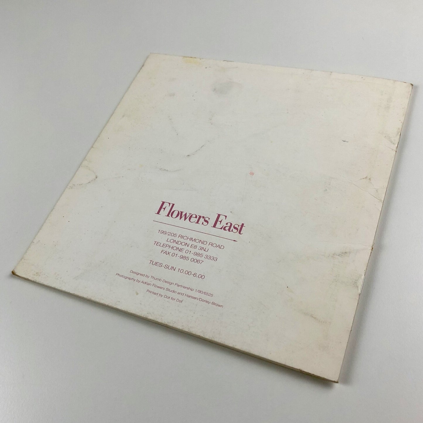 John Loker | Flowers East 1990 exhibition catalogue