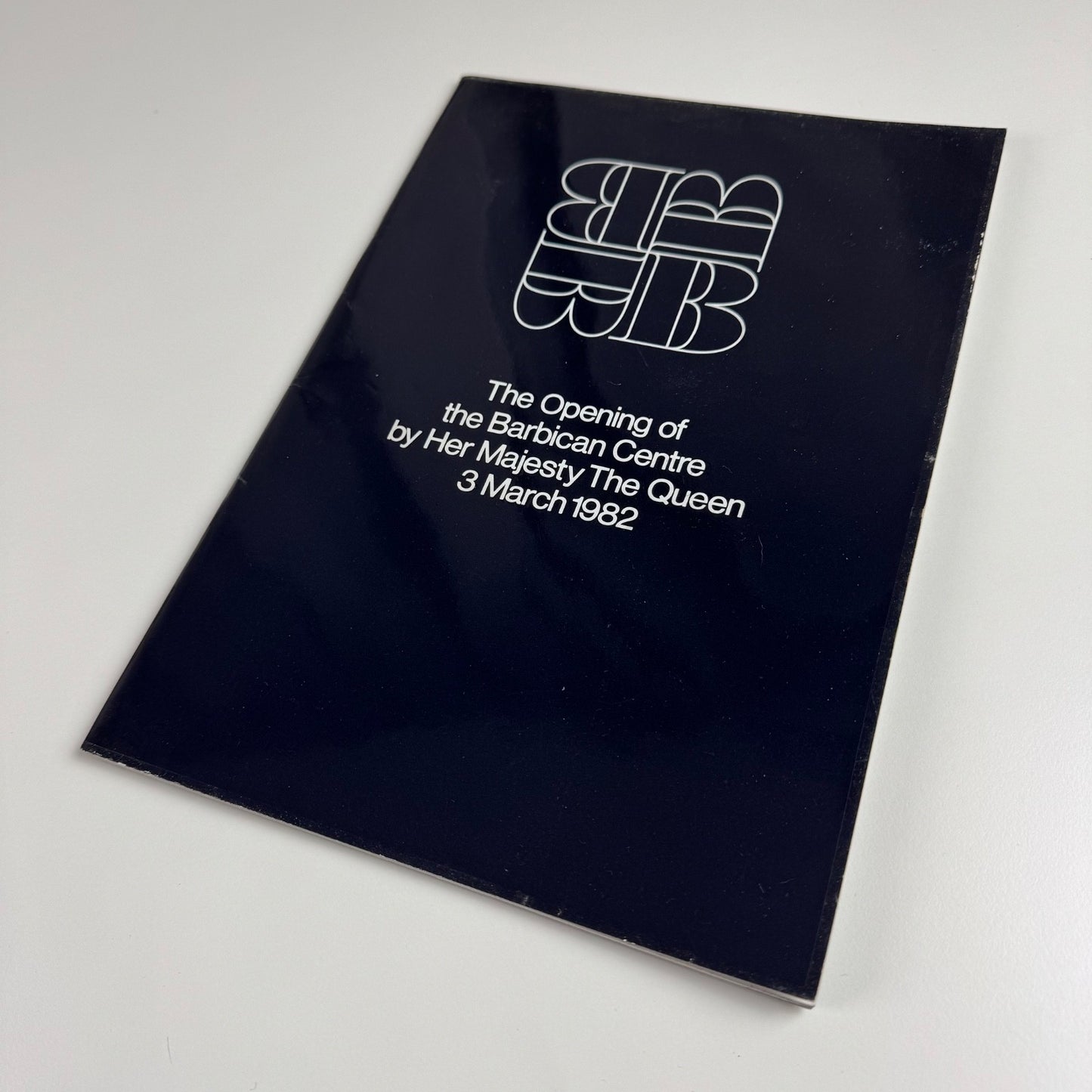 Opening of the Barbican Center by Her Majesty The Queen 3 March 1982 brochure