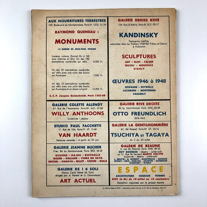 Art d'Aujourd'hui Revue d’Art Contemporain | Number 4-5, series 5 | May-June, 1954