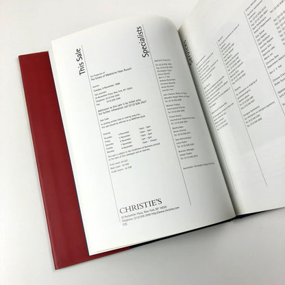 Estate of Madeleine Haas Russell | Christie’s New York 9 November 1999 catalogue | Sale 9224
