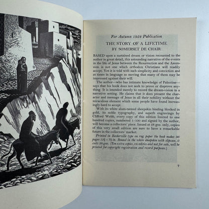 Golden Cockerel Private Press British Hand-made books Autumn 1954