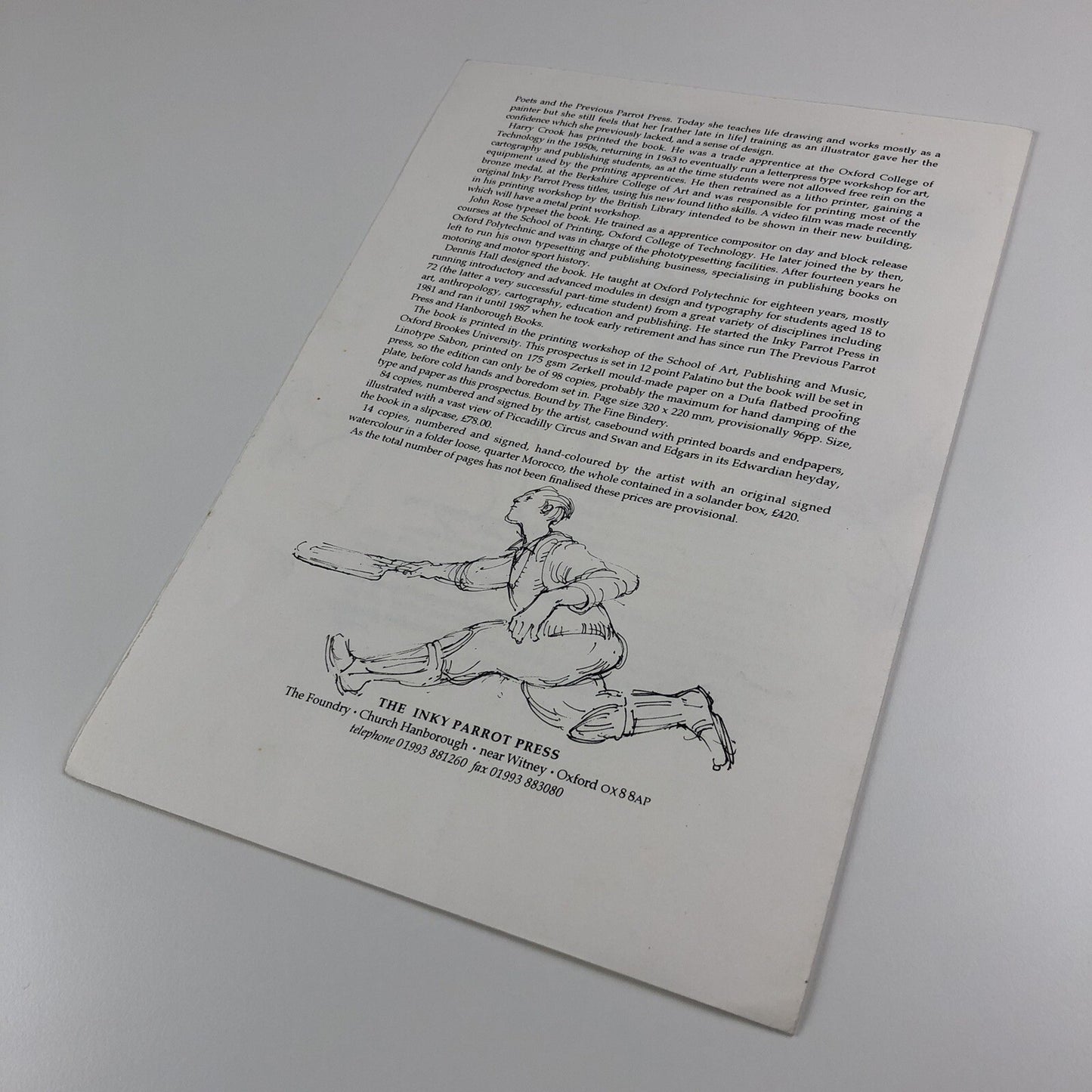 Prospectus – The Return of AJ Raffles | Graham Green | Inky Parrot Press | Annie Newnham