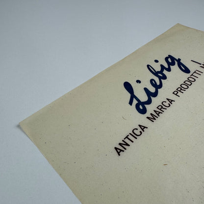 Liebig small paper advert Antica marca prodotti Compagnia Italiana Liebig 1954