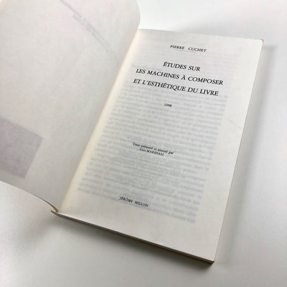Etudes sur les Machines à Composer et l’Esthétique du Livre | Pierre Cuchet 1986
