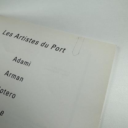 Les Artistes du Port | Adami, Arman, Botero et al | Marlborough Monaco catalogue, 2000/1