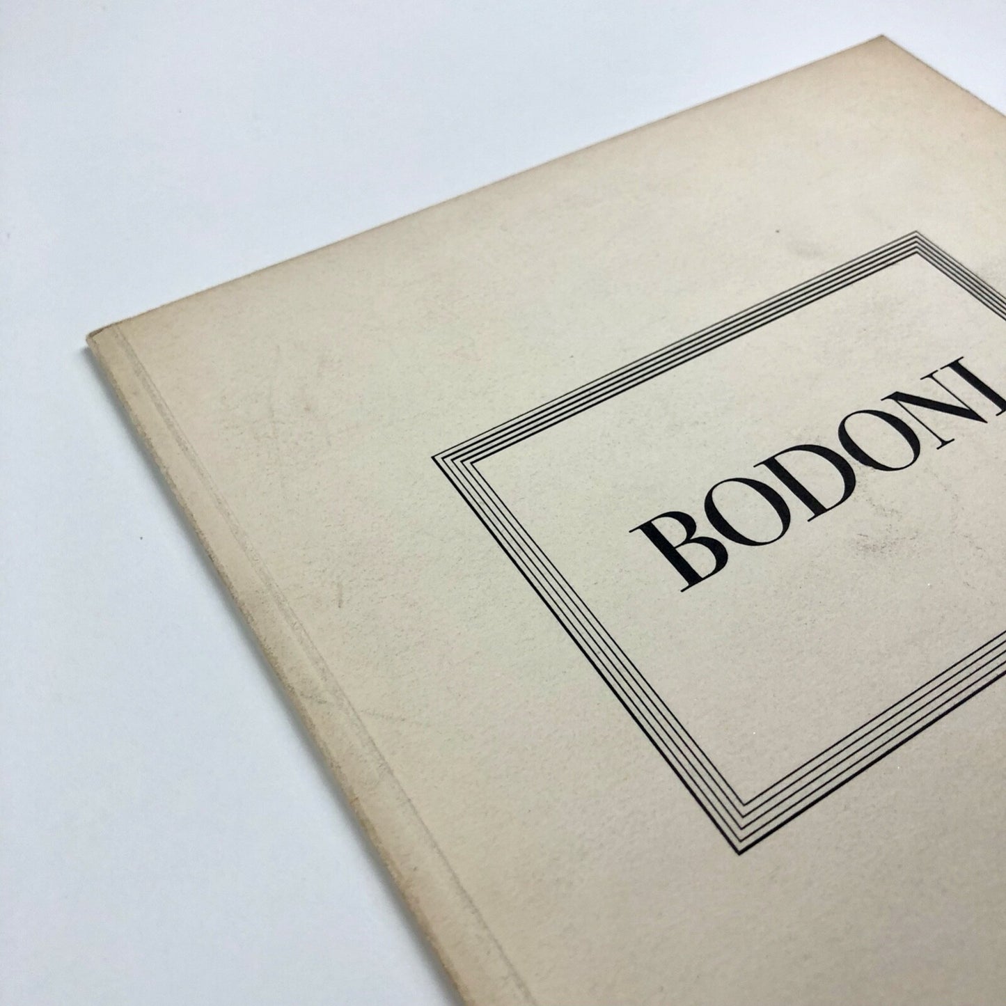 Bodoni Types | Soldans Limited type specimen leaflet, undated