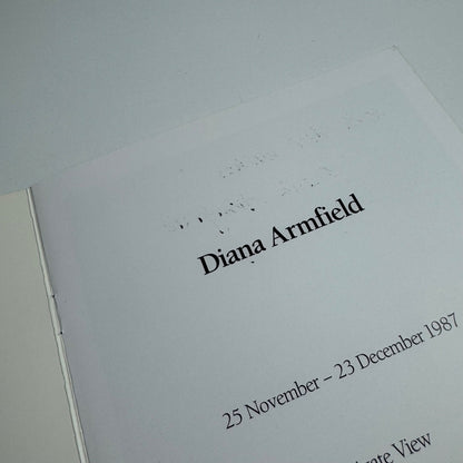 Leaftlet/catalogue for Diana Armfield | Browse & Darby, 1987 signed by the artist