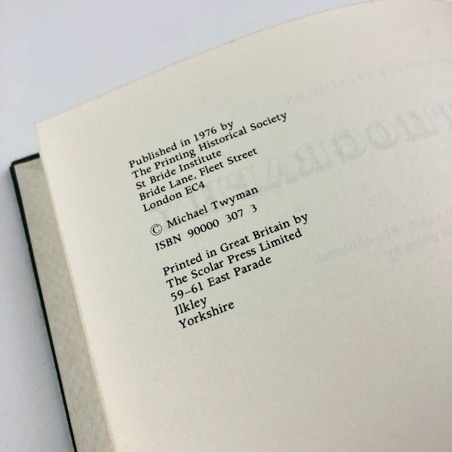 Henry Banke’s treatise on Lithography | Introduction by Michael Twyman | Printing Historical Society, 1976