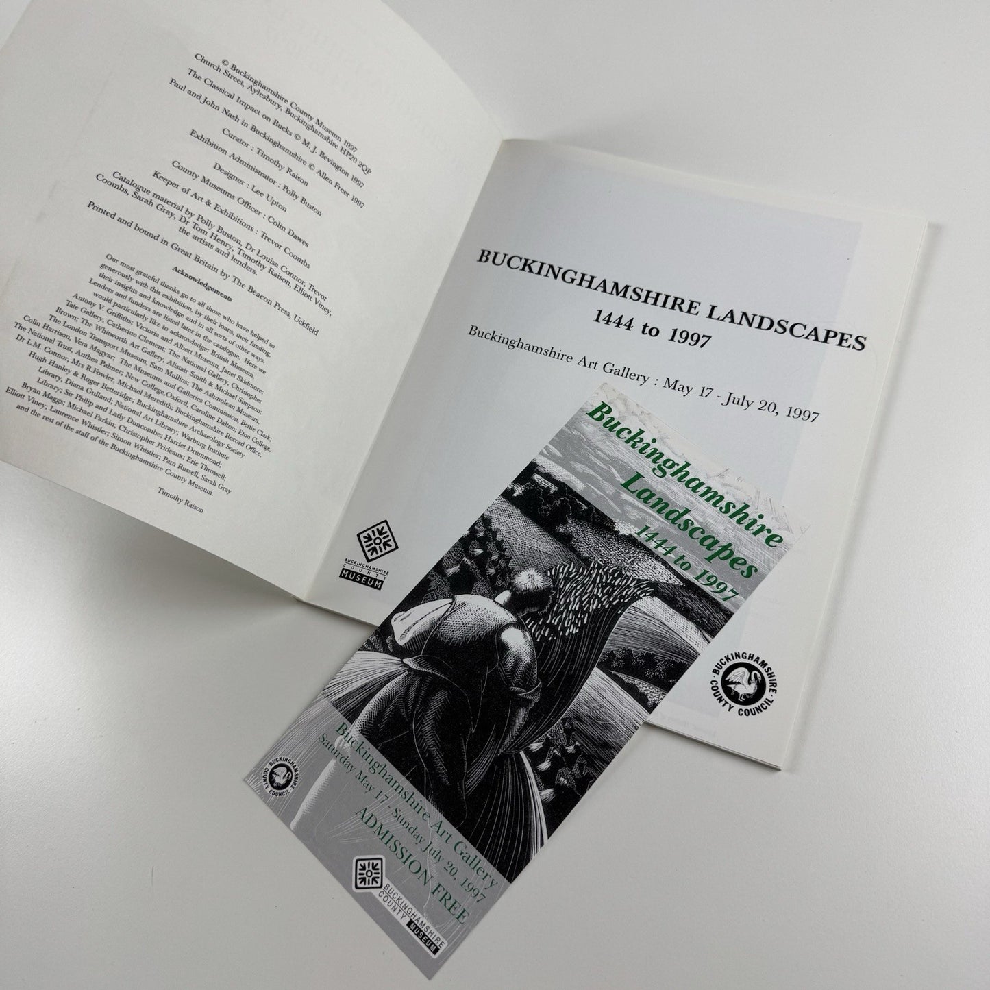 Buckinghamshire Landscapes 1444 to 1997 | Buckinghamshire Art Gallery, 1997