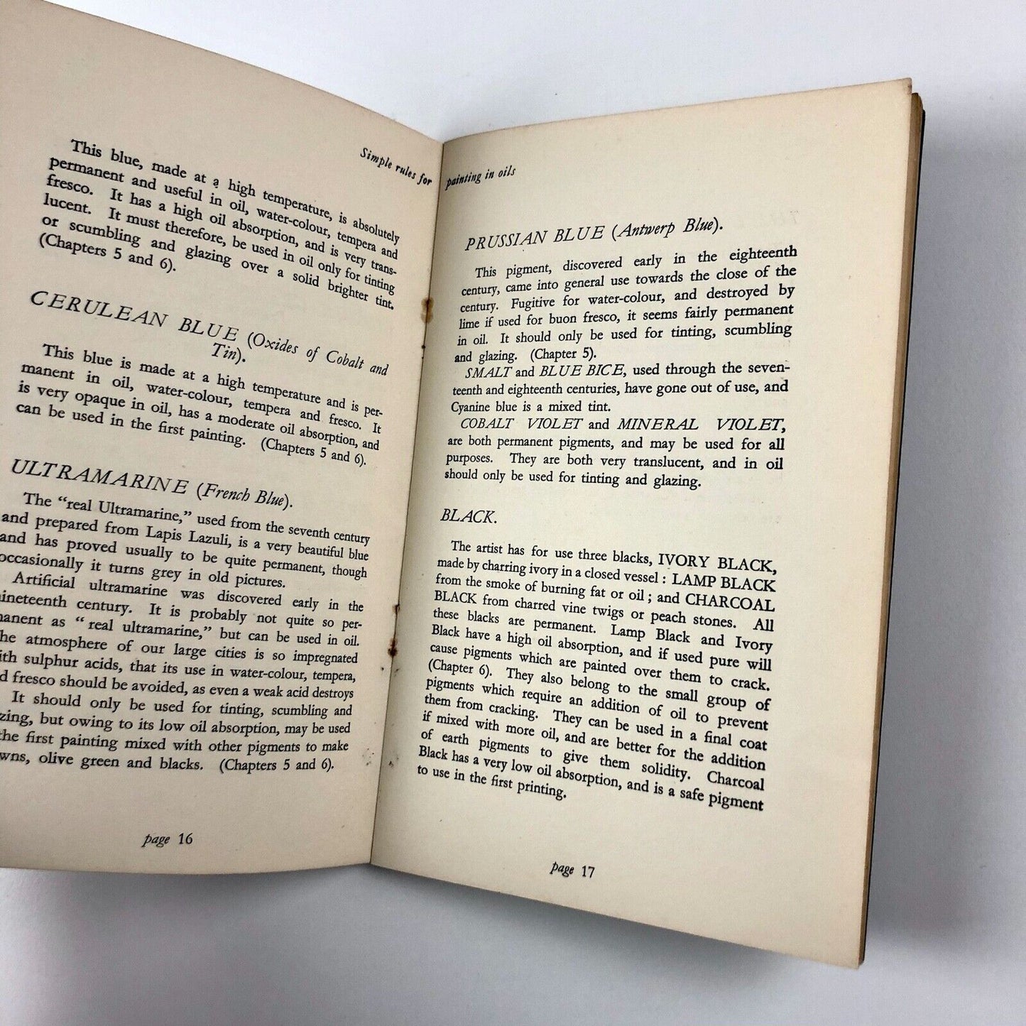 Simple Rules for Painting in Oils by A. P. Laurie | Winsor & Newton, undated presumed to be 1930s