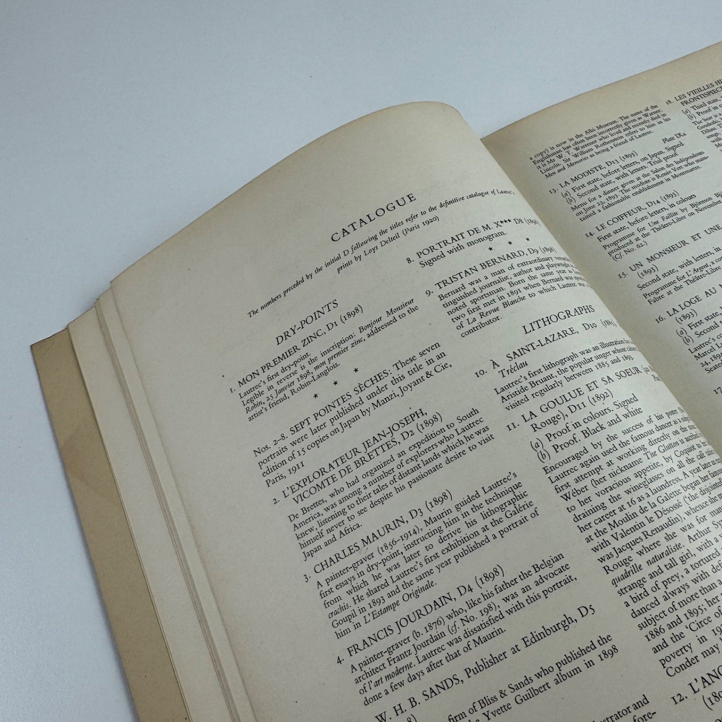 Toulouse-Lautrec collection Ludwig Charell Arts Council, 1951 | typed review by Hugo van de Perre and another press clipping