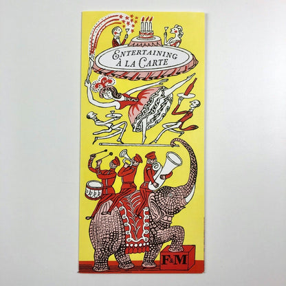 Leaflet – Entertaining à la Carte | Fortnum & Mason | Peyton Skipwith | Mainstone Press, 2007