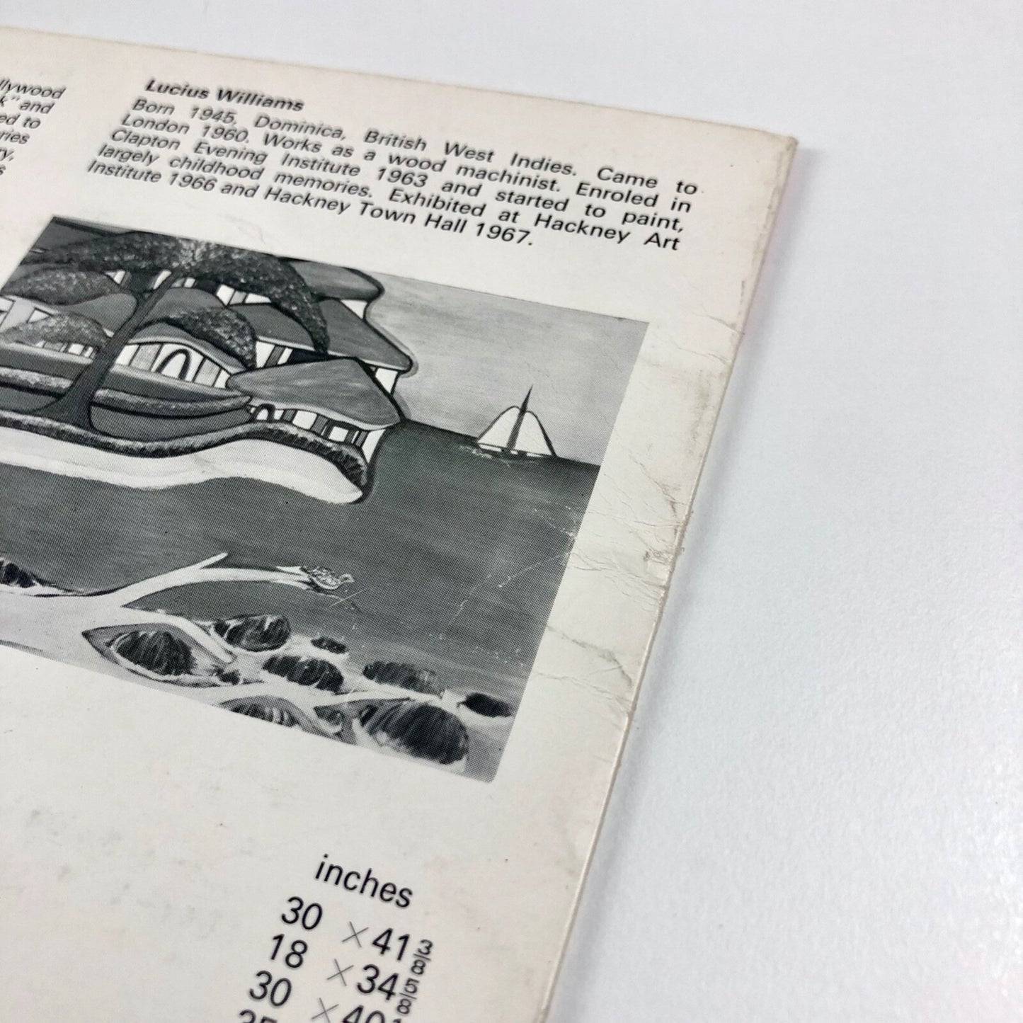 The Spontaneous Eye – Grosvenor Gallery folded card, Nov-Dec 1967
