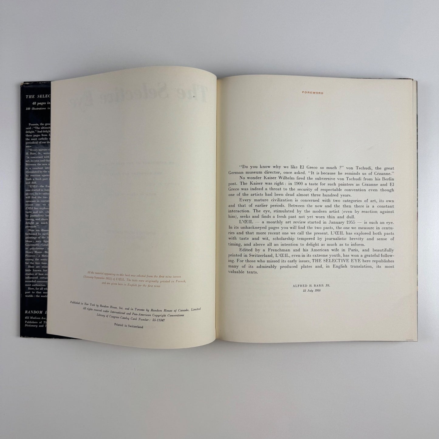 The Selective Eye edited by Georges and Rosamond Bernier | Random House, 1955
