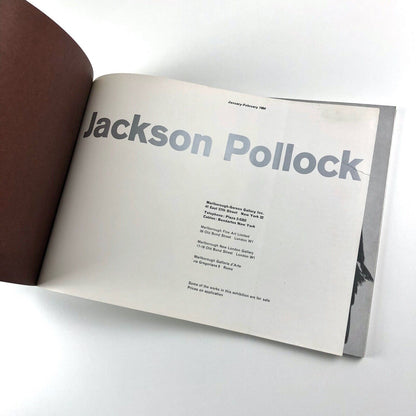 Jackson Pollock | Marlborough-Gerson exhibition catalogue | New York, 1964