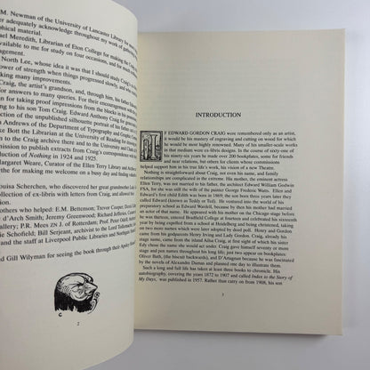 The Bookplates of Edward Gordon Craig by John Blatchly Bookplate Society 1997