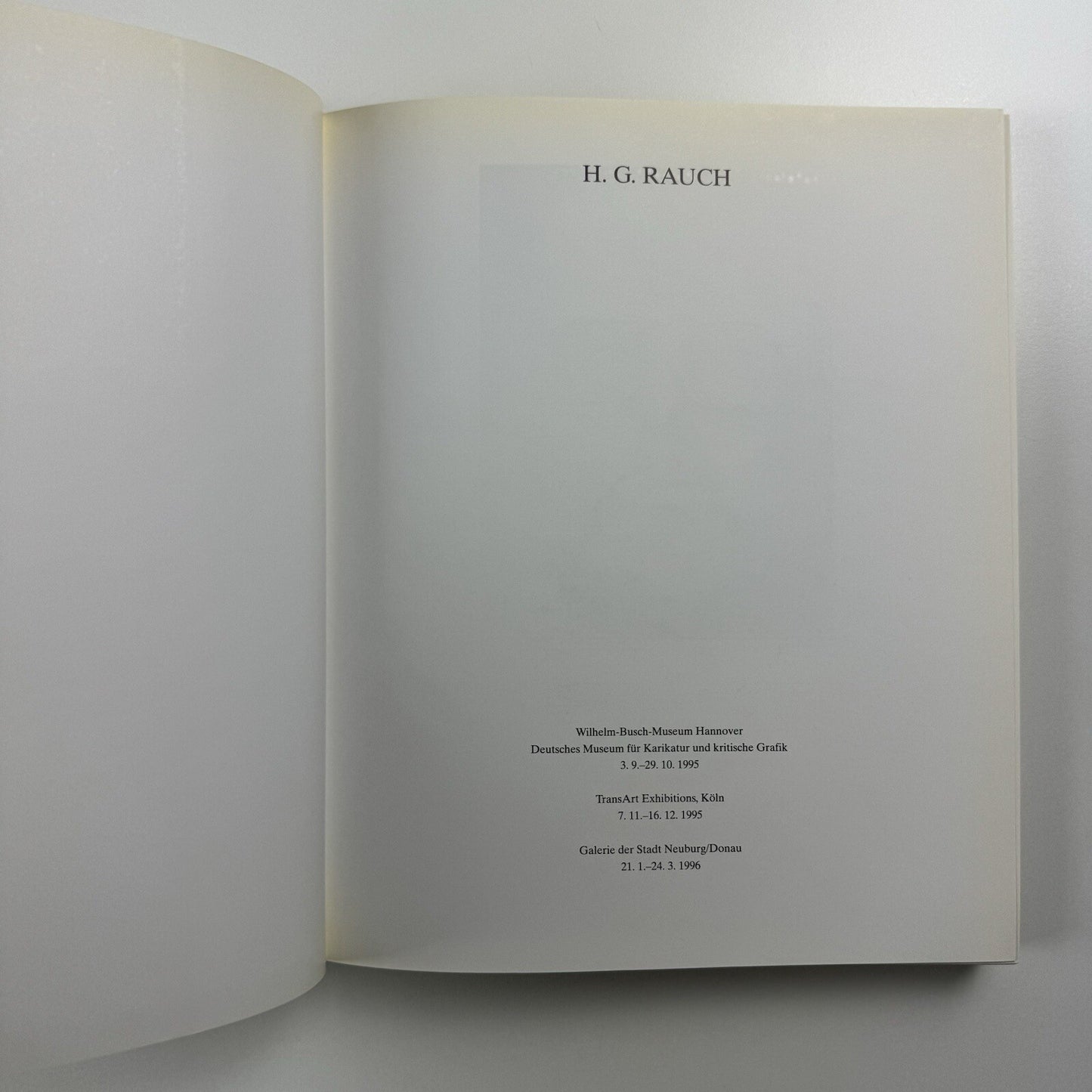 H.G. Rauch 1939-1993. Satire Vision | Hans Joachim Neyer | Bearbeitet von Karl Janke. Dumont, 1995