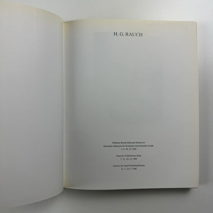 H.G. Rauch 1939-1993. Satire Vision | Hans Joachim Neyer | Bearbeitet von Karl Janke. Dumont, 1995