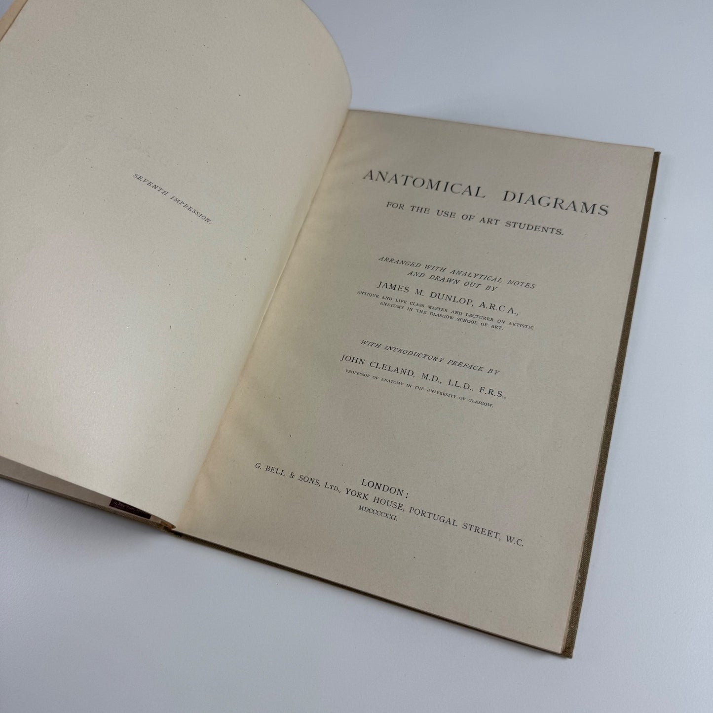 Anatomical Diagrams for the use of art students by James M. Dunlop | G. Bell & Sons, 1911, 7th impression