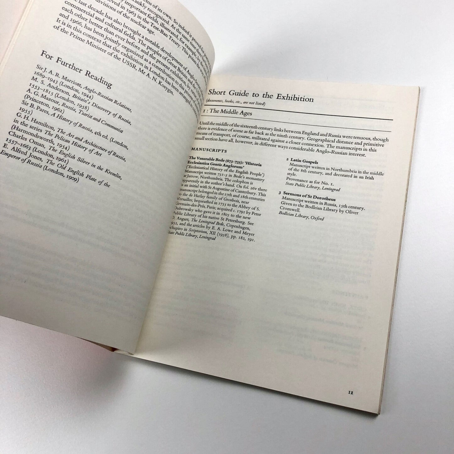 Great Britain USSR. An historical exhibition | Arts Council V&A catalogue, 1967