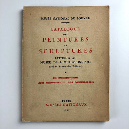 Catalogue des Peintures et Sculptures | Musée National du Louvre Paris, 1947
