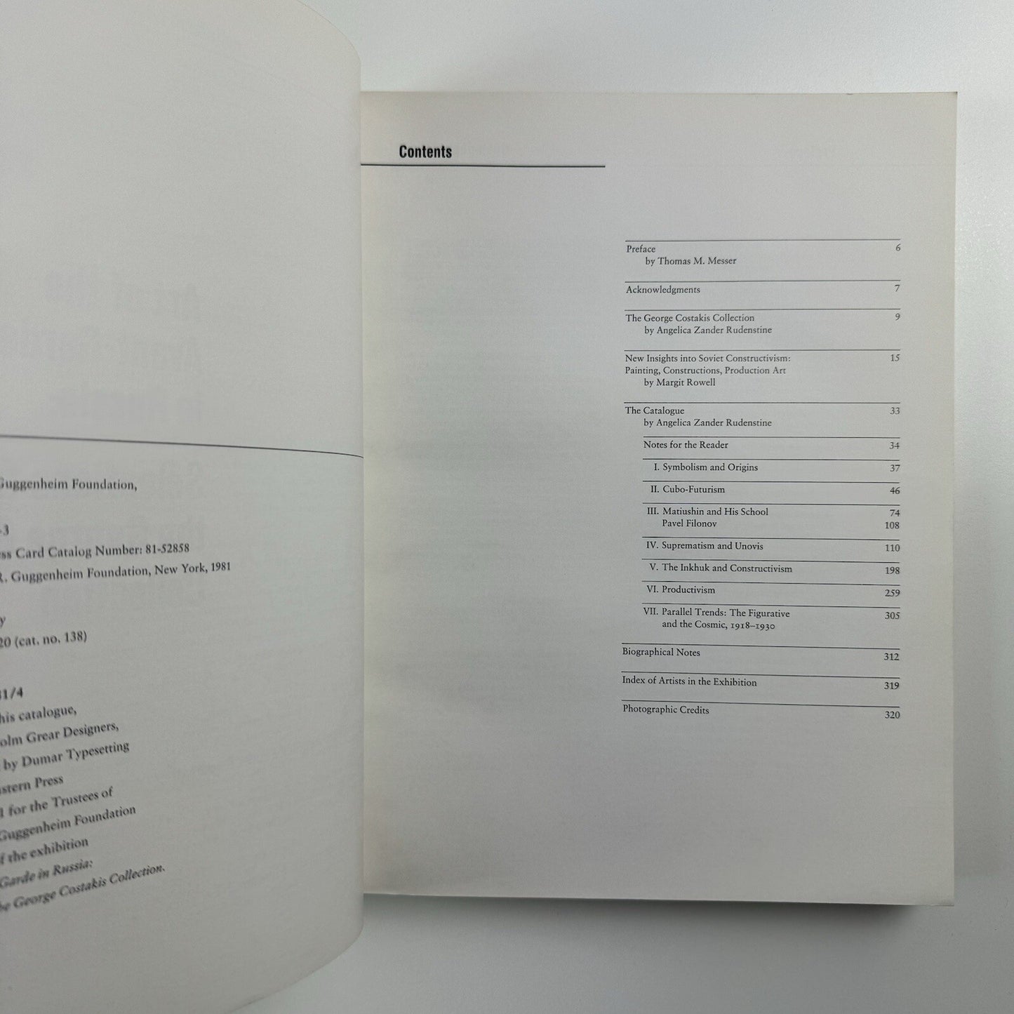 Art of the Avant-Garde in Russia: Selections from the George Costakis Collection | The Solomon R. Guggenheim Museum, 1981