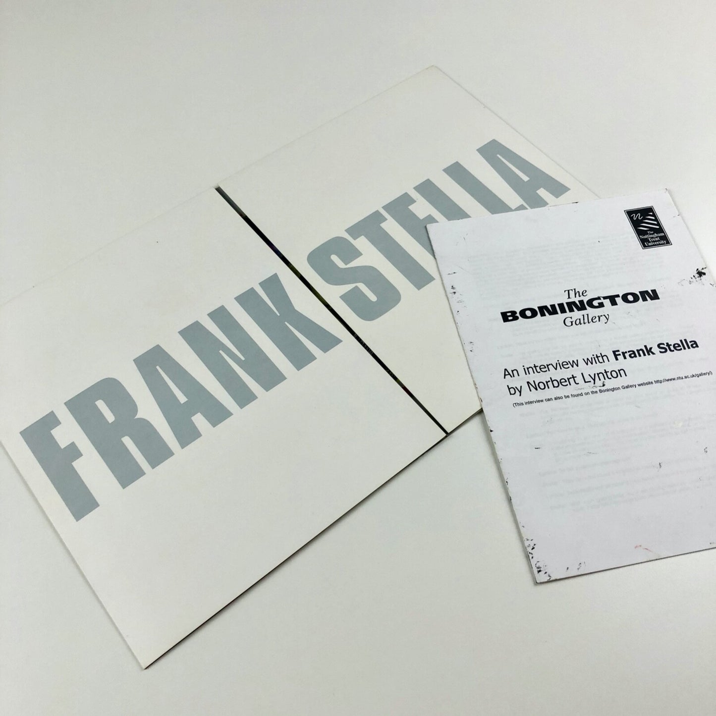 Frank Stella. Die Marquise Von O | Folded card | Bonington Gallery, Norbert Lynton
