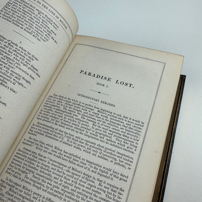 Milton's Poetical Works edited by Sir Egerton Brydges | William Tegg, 1865 bound by Edwin Slater