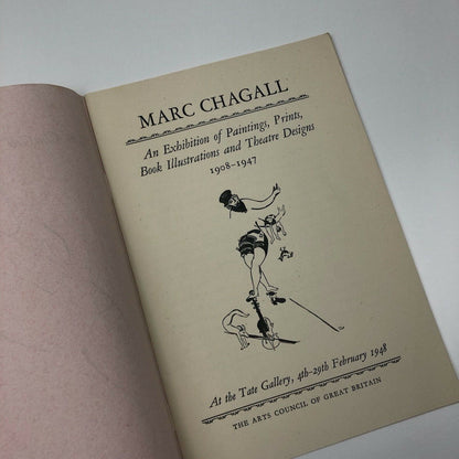 Marc Chagall. an exhibition of Paintings, Prints, Book Illustrations and Theatre Design (1908-1947) | Tate Gallery, February 1948 | Arts Council | | Introduction by R. H. Wilenski