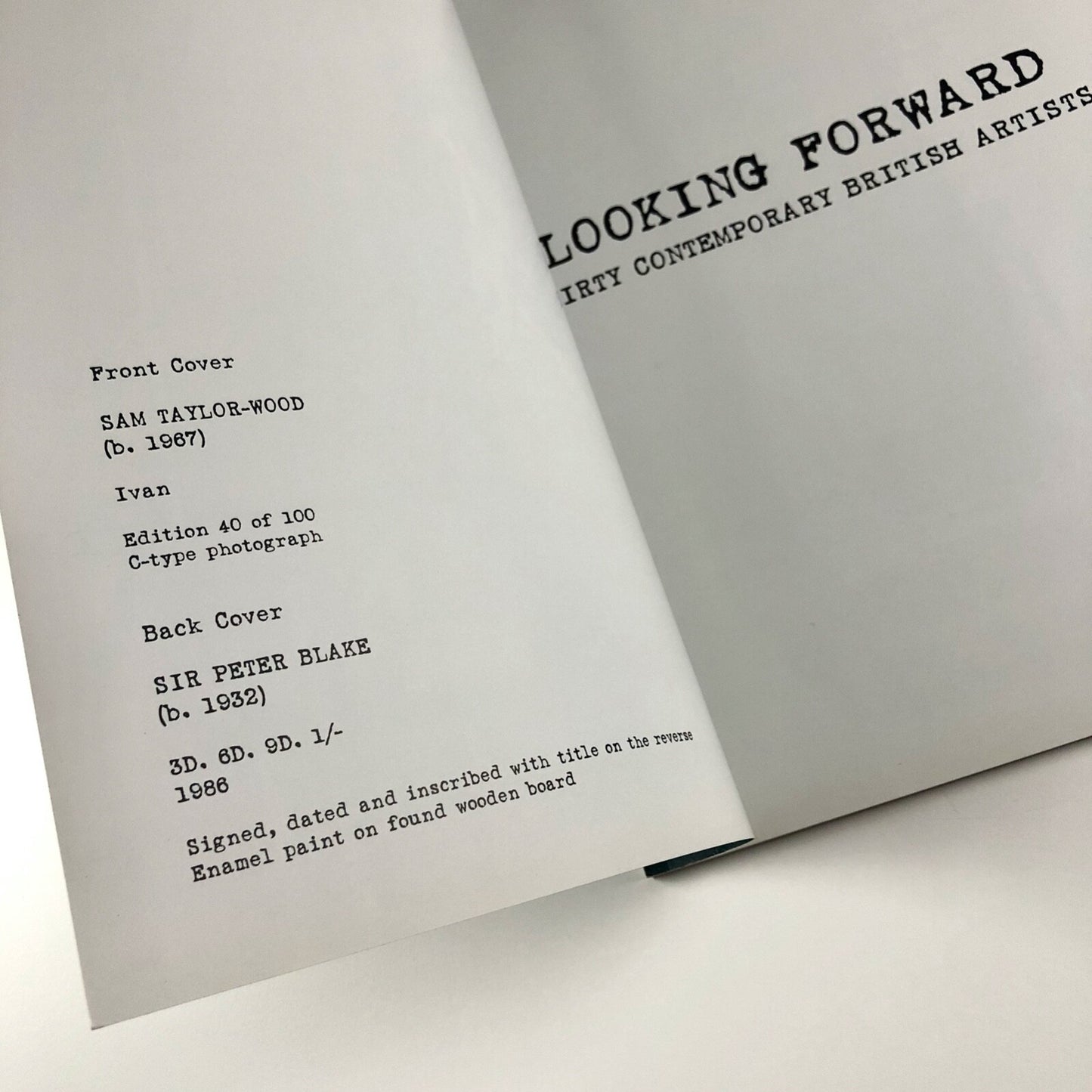 Looking Forward. Thirty Contemporary British Artists. Celebrating 190 years as art dealers and 130 years on Old Bond Street | Agnew's, 2007