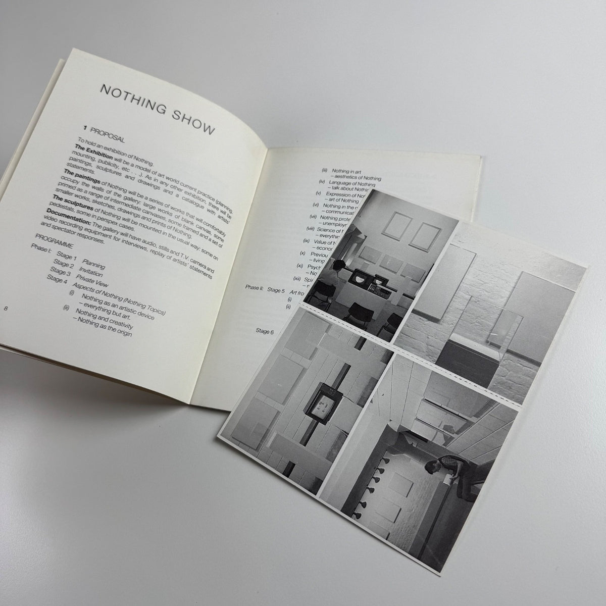 Nothing. A paradigm for 1984. An exhibition by Graham Stevens | Seven Dials Gallery 1984