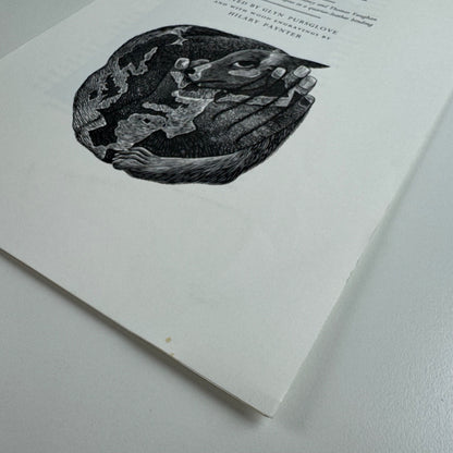 Prospectus for The Texture of the Universe edited by Glyn Pursglove wood engravings by Hilary Paynter Gregynog